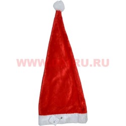 Колпак новогодний (797) красно-белый 70 см 12 шт/упаковка - фото 84165
