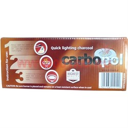Уголь для кальяна CARBOPOL 40 мм в таблетках 100 штук  - фото 85254
