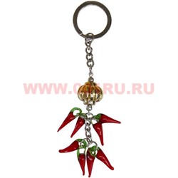 Брелок Феншуй с перцами "золотой" 10 шт/упаковка - фото 85471