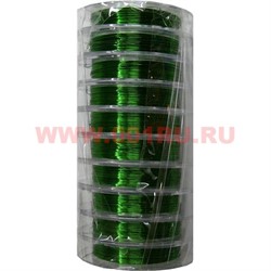 Проволока для бисера 0,3 мм 10м "зеленая", цена за 10 шт - фото 85646