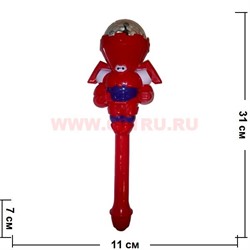 Светящаяся игрушка «трансформер» со звуком крутится 36 см - фото 91361