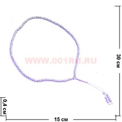 Четки 99 бусин цвет белый, цена за 12 шт/уп - фото 91660