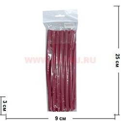 Бигуди бумеранги (R2512) резиновые h-25 см, d-12 мм 12 шт/уп - фото 92248