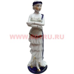 Девушка с повязкой из фарфора (20 см высота) - фото 92485