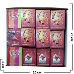 Книжечки подарочные "14 февраля" с пожеланиями, цена за уп из 60 шт - фото 93766