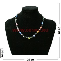 Бусы из гематита + сглаз - фото 97313