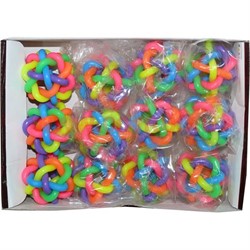 Игрушка прыгающая 50 мм "noodle ball" 12 шт/упаковка - фото 99236