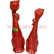 Парочка кошек из фарфора (KL-1237) 20 см высота 48 шт/кор
