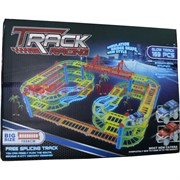 Игрушка Track Racing двухярусная с мостом 169 деталей