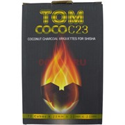 Уголь для кальяна Tom Coco 23 мм кокосовый 1 кг 72 кубика