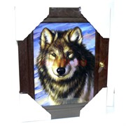 Ключница деревянная 27x22 см (рисунки в ассортименте)