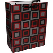 Пакет подарочный (MC-4475) «клетка, узоры» 26х32 см 20 шт/уп