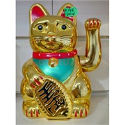 Кот Манеки-неко (KL-148) пластиковый 15 см 96 шт/кор