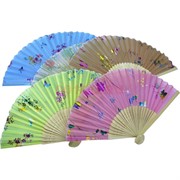 Веер маленький (шелк, бамбук) 1200 шт/кор