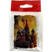 Магнит керамический (MS-109) «Москва Собор Василя Блаженного» вертикальный
