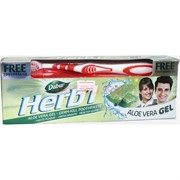 Зубная паста «Dabur Herb'l» алоэ вера 150 г с зубной щеткой
