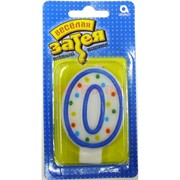 Праздничная свеча Веселая Затея в виде цифры «0»