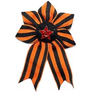 Значок со звездой и георгиевской лентой