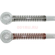Трубка стеклянная D&K «пружинка шар» 11 см 2 цвета (8337)