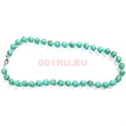 Бусы 8 мм из зеленого коралла 50 см прессовка