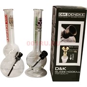 Бонг стеклянный 20 см D&K BN-320 формы и рисунки в ассортименте