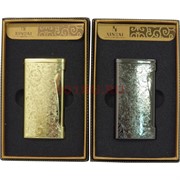 Зажигалка газовая турбо Xintai с узорами (нажимается сбоку)