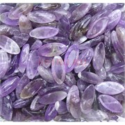 Кабошоны 8x18 челнок из аметиста