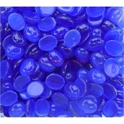 Кабошоны 10x12 овальные из синего кошачьего глаза