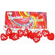 Брелок резиновый сердце (HK-20) I Love You 120 шт/уп