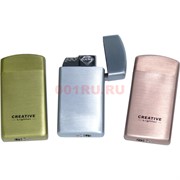 Зажигалка газовая турбо Creative 3 цвета