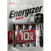 Батарейки щелочные Energizer ENR MAX AA (цена за 4 батарейки)