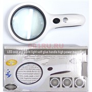 Лупа 95100B (RD) 4х-100mm с подсветкой 18 LED