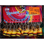 Брелок пластмассовый (KL-1877) Бургер 120 шт/блок