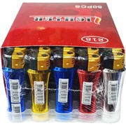 Зажигалка Lighter 218 турбированная цветная 50 шт/блок