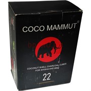 Кокосовый уголь для кальяна Coco Mammut 22 мм 24 кубика 250 гр