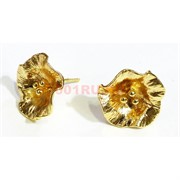 Серьги Цветок (KL-51) под золото