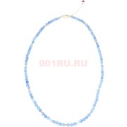 Бусы 45 см из танзанита (размер бусин 0,3x0,3 см)