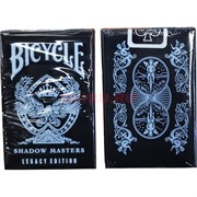 Карты для покера Bicycle Shadow Masters 100% пластик 54 карты