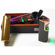 Зажигалка USB (21-13) двойной разряд электроимпульсная 3 цвета