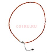 Чокер 2 мм из сердолика 40 см