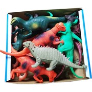 Игрушка резиновая (H-386W) Динозавры со звуком 12 шт/упаковка