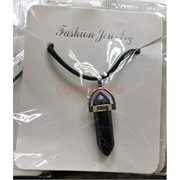 Маятник (BS-564) с гайтаном из черного обсидиана 12 шт/упаковка