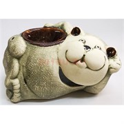 Аромалампа из шамота «Кот лежит» 8x15 см