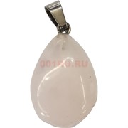 Семечка подвеска 1,5x2,5 см из розового кварца (цена за 1 шт)