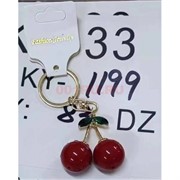Брелок металлический (KY-1199) вишня 12 шт/упаковка