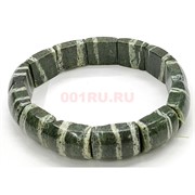 Браслет из натурального змеевика 15x12 мм размер сегмента