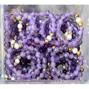 Кольцо из аметиста бусина 3 мм граненая (насыщенный цвет) + экстра бусины