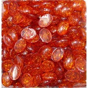 Кабошоны овальные 15x20 из янтаря темный цвет