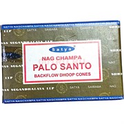 Благовония конусы Satya Nag Champa Palo Santo 10 шт/упаковка