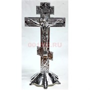 Крест металлический 17 см высота цвет серебро